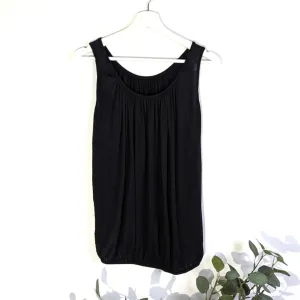 Basic vest top with elasticated hem (M)