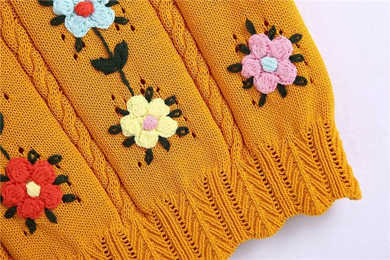 FLORAL EMBROIDERY VEST