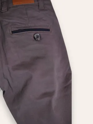 Grey Cotton Chino