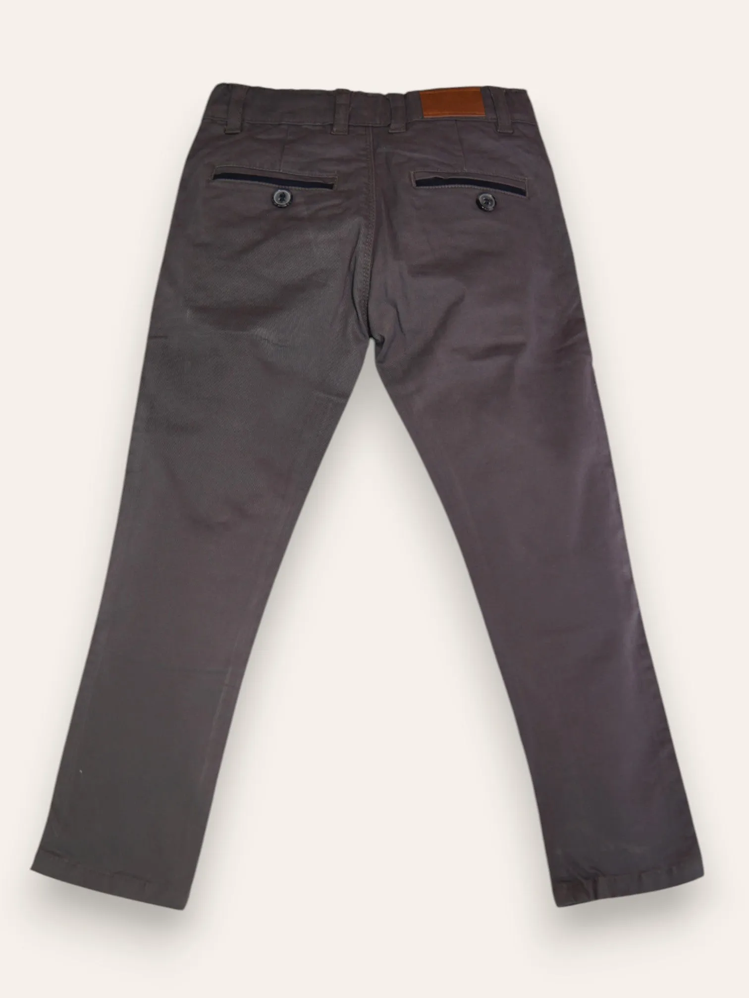 Grey Cotton Chino