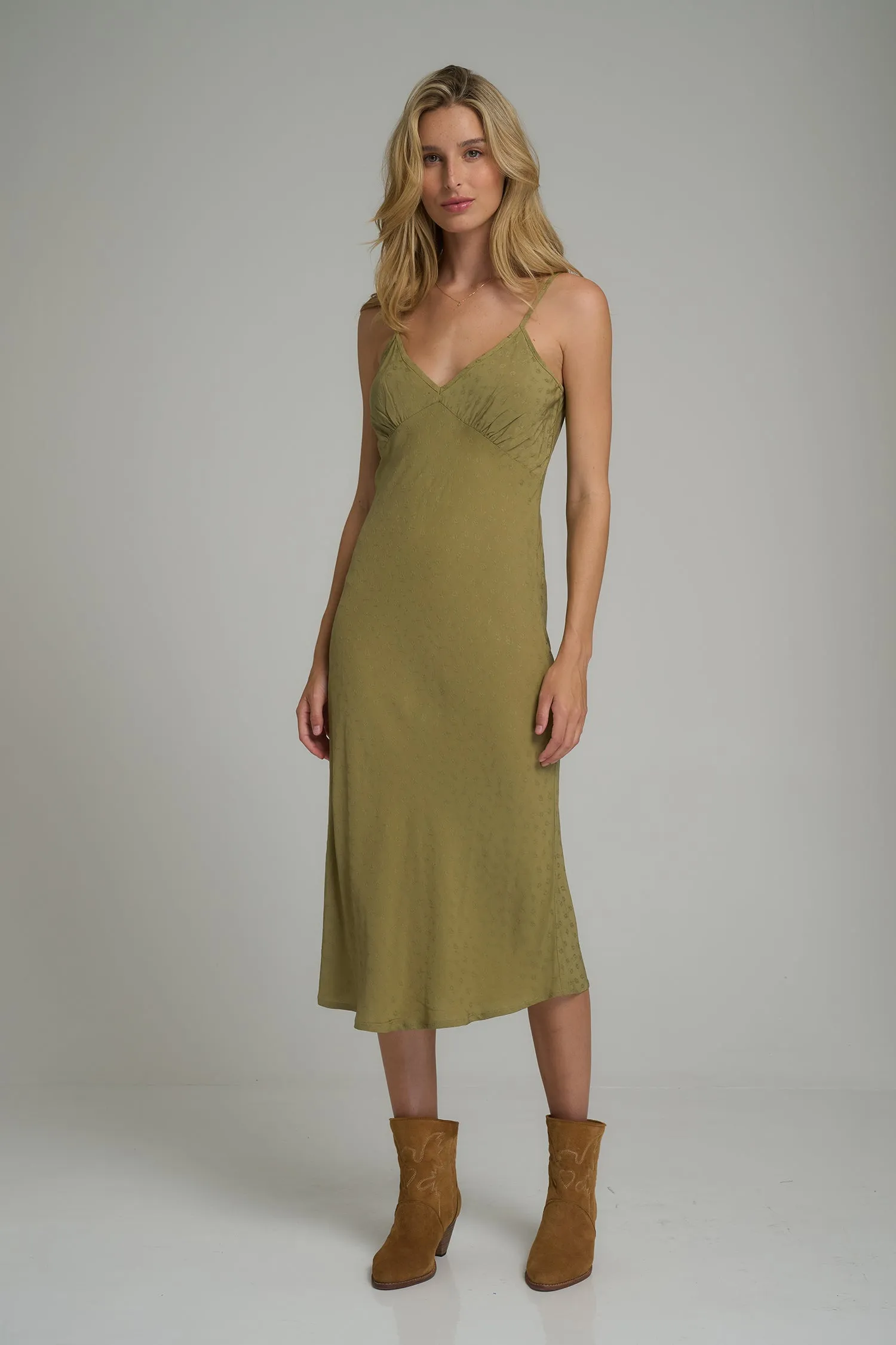 Pentacle Slip Dress - Darlington Floral/Pesto