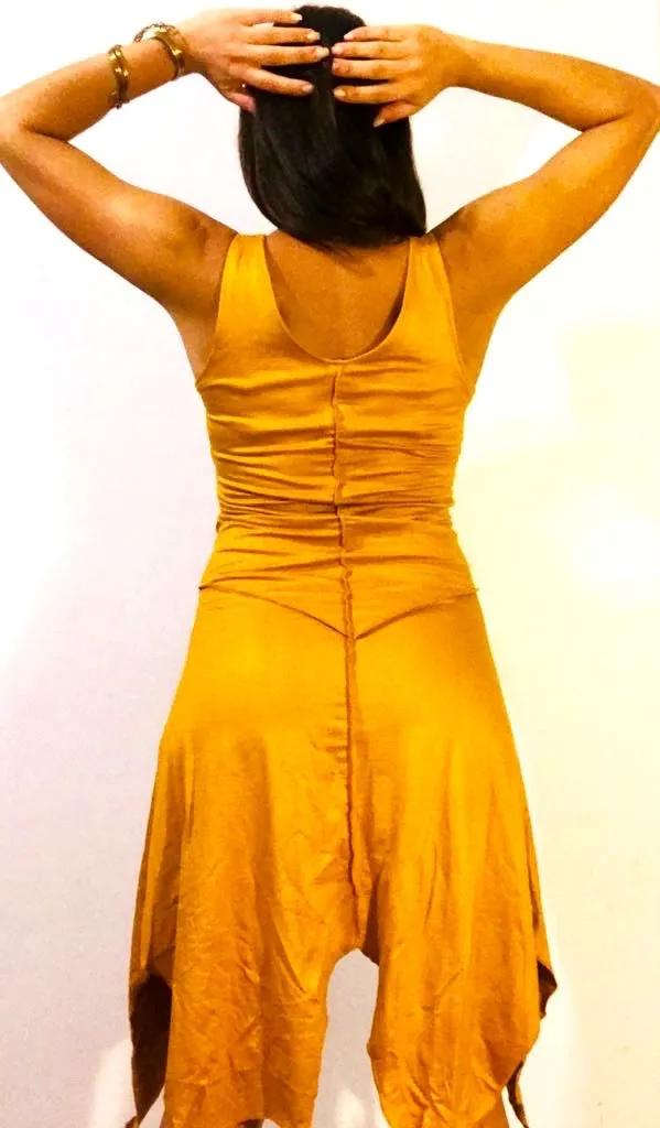 Pixie dress  Asymmetric Midi
