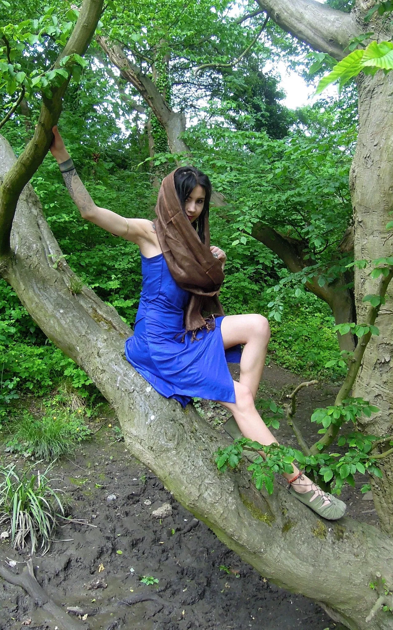 Pixie dress  Asymmetric Midi