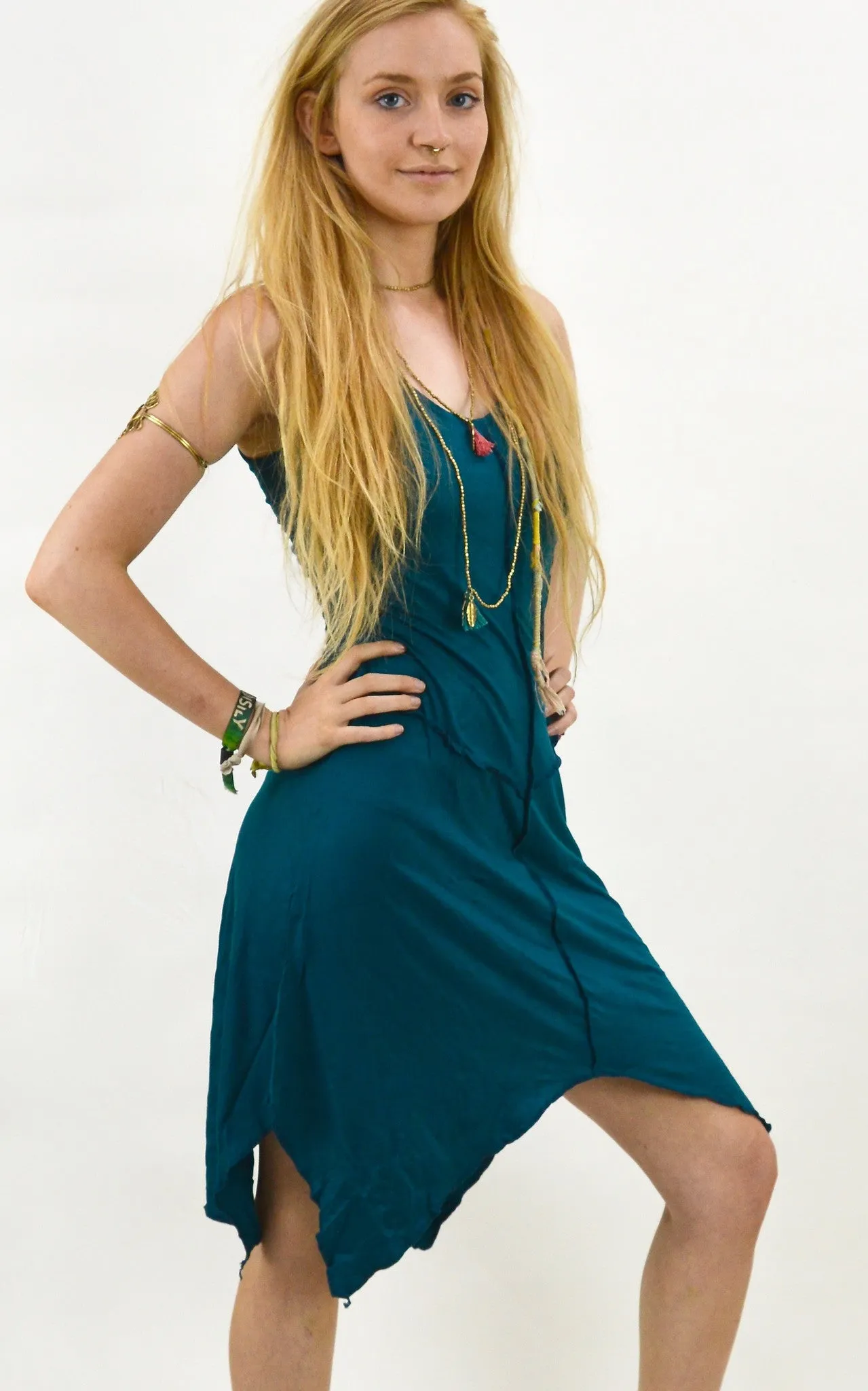 Pixie dress  Asymmetric Midi