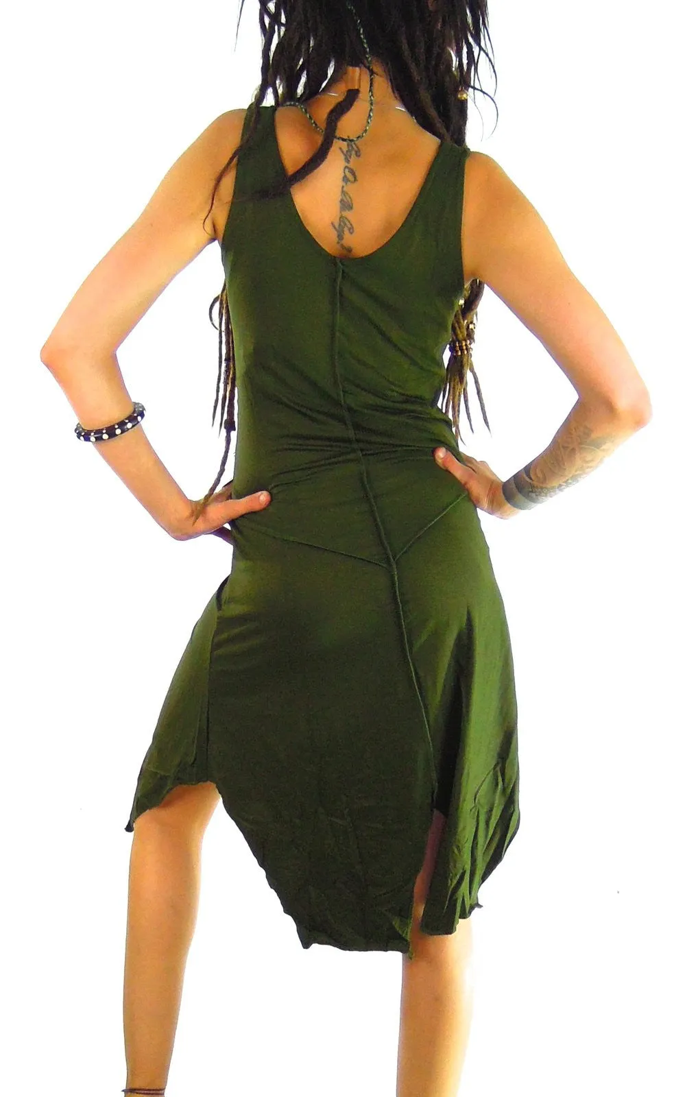 Pixie dress  Asymmetric Midi