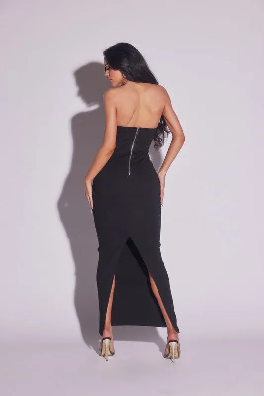 Red Carpet Ready Midi Dress