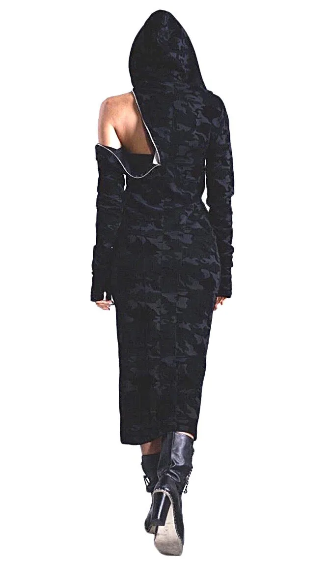 Slinky warm long sleeve dress