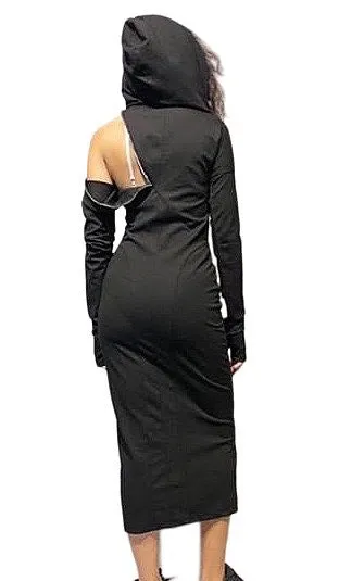 Slinky warm long sleeve dress