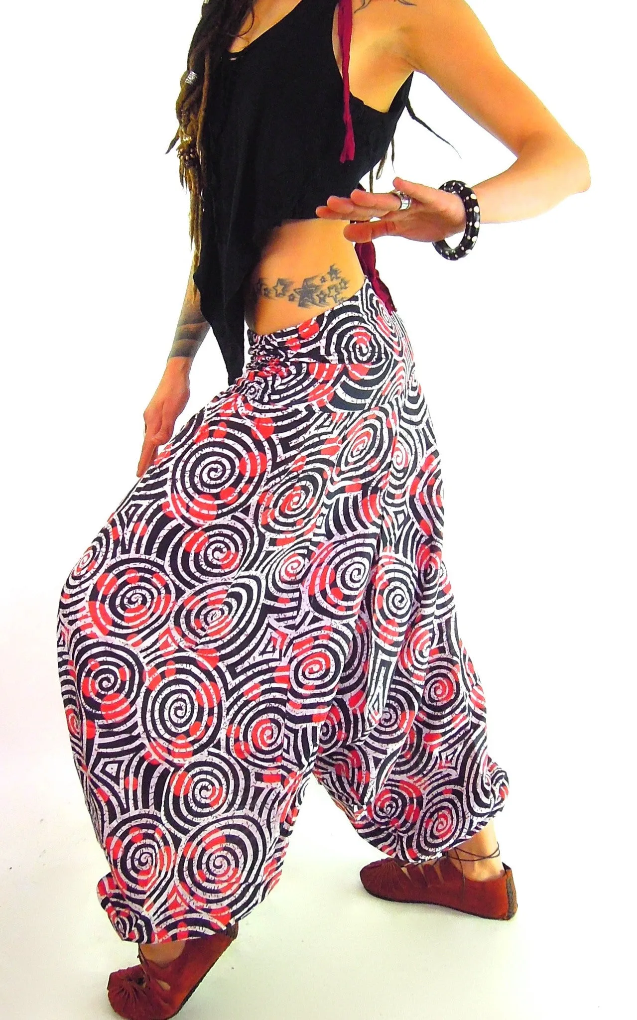 Spiral Harem Pants