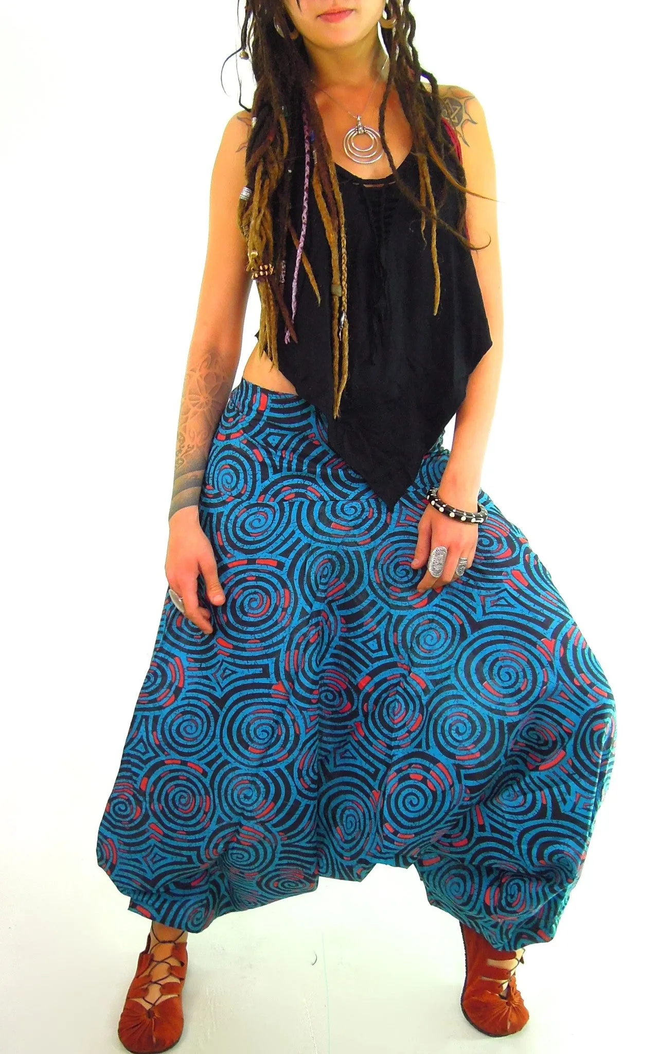 Spiral Harem Pants