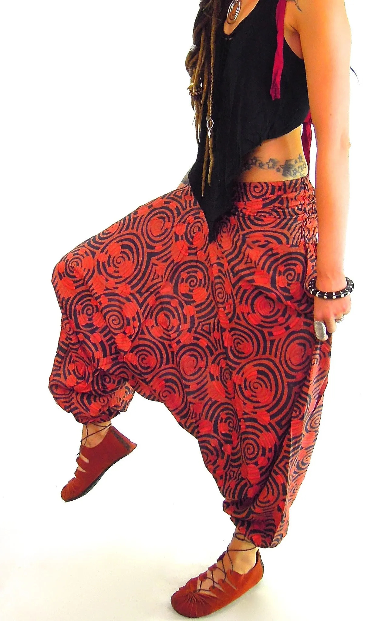 Spiral Harem Pants