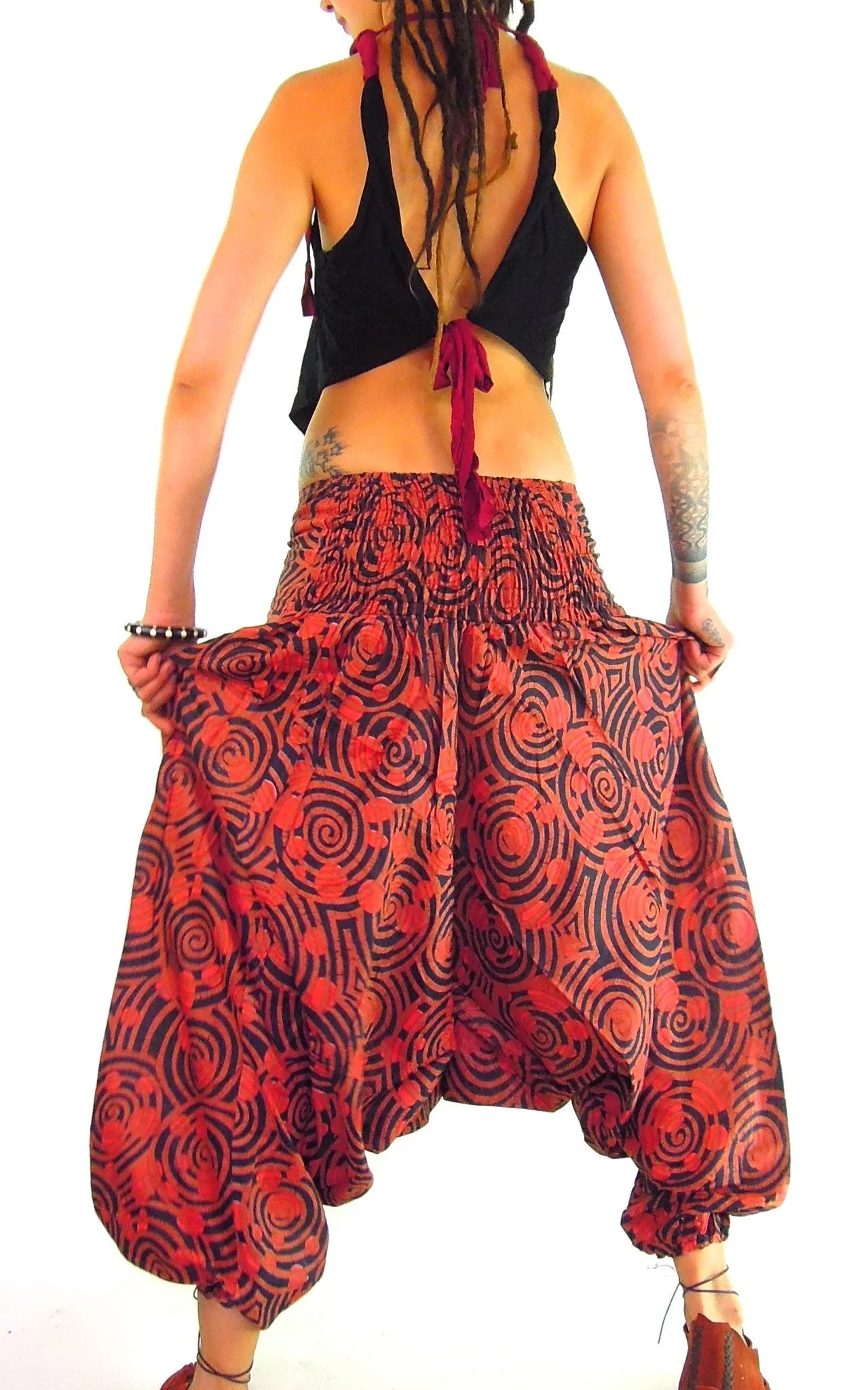 Spiral Harem Pants
