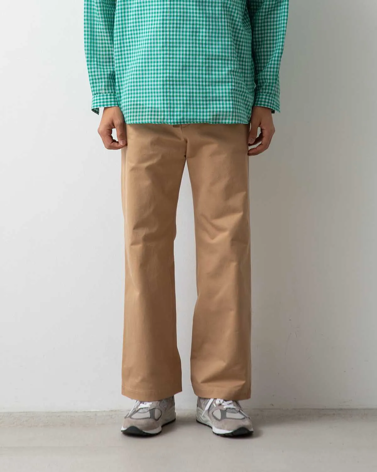 WASHED FINX CHINO BELTED PANTS