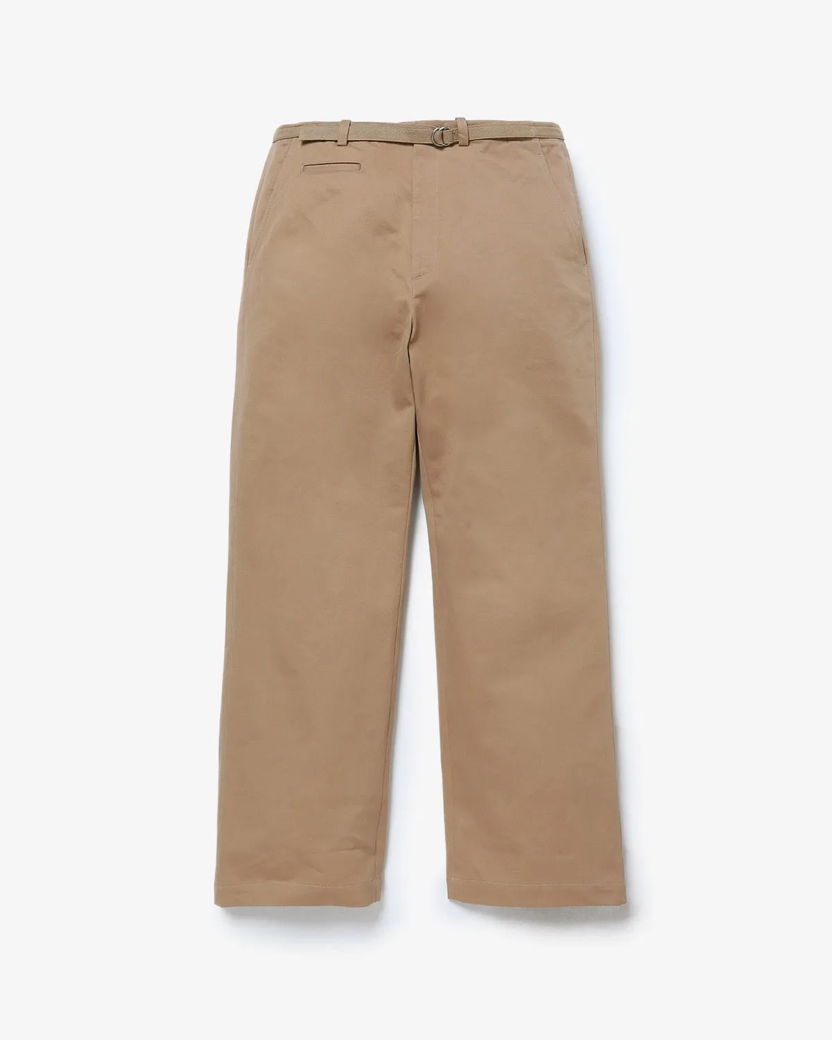 WASHED FINX CHINO BELTED PANTS