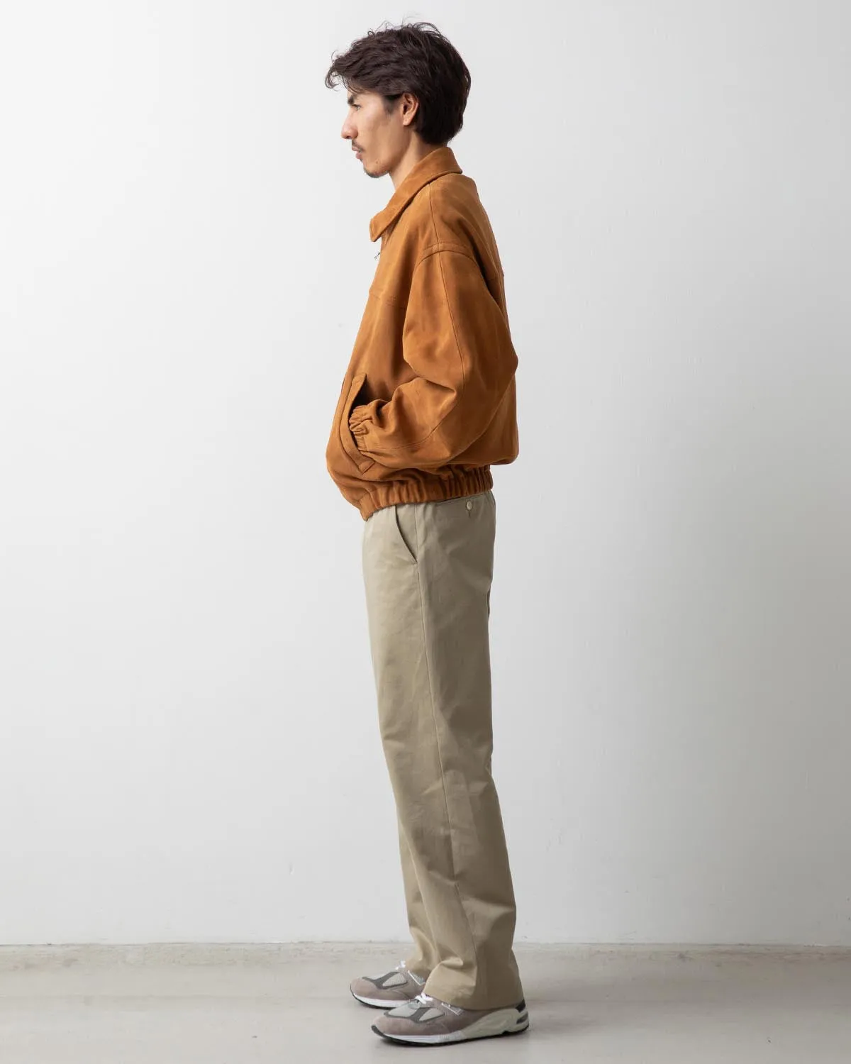 WASHED FINX CHINO BELTED PANTS