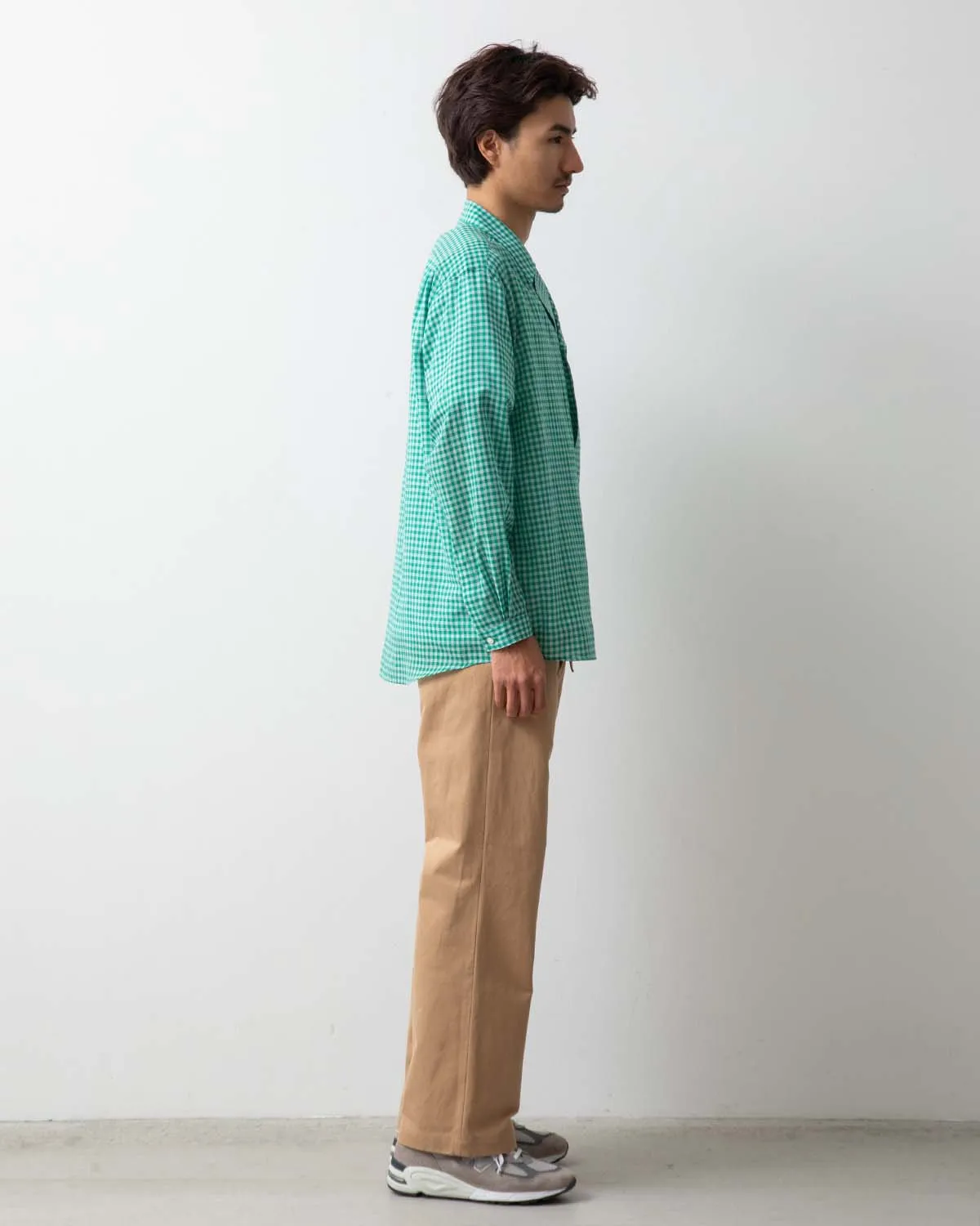 WASHED FINX CHINO BELTED PANTS