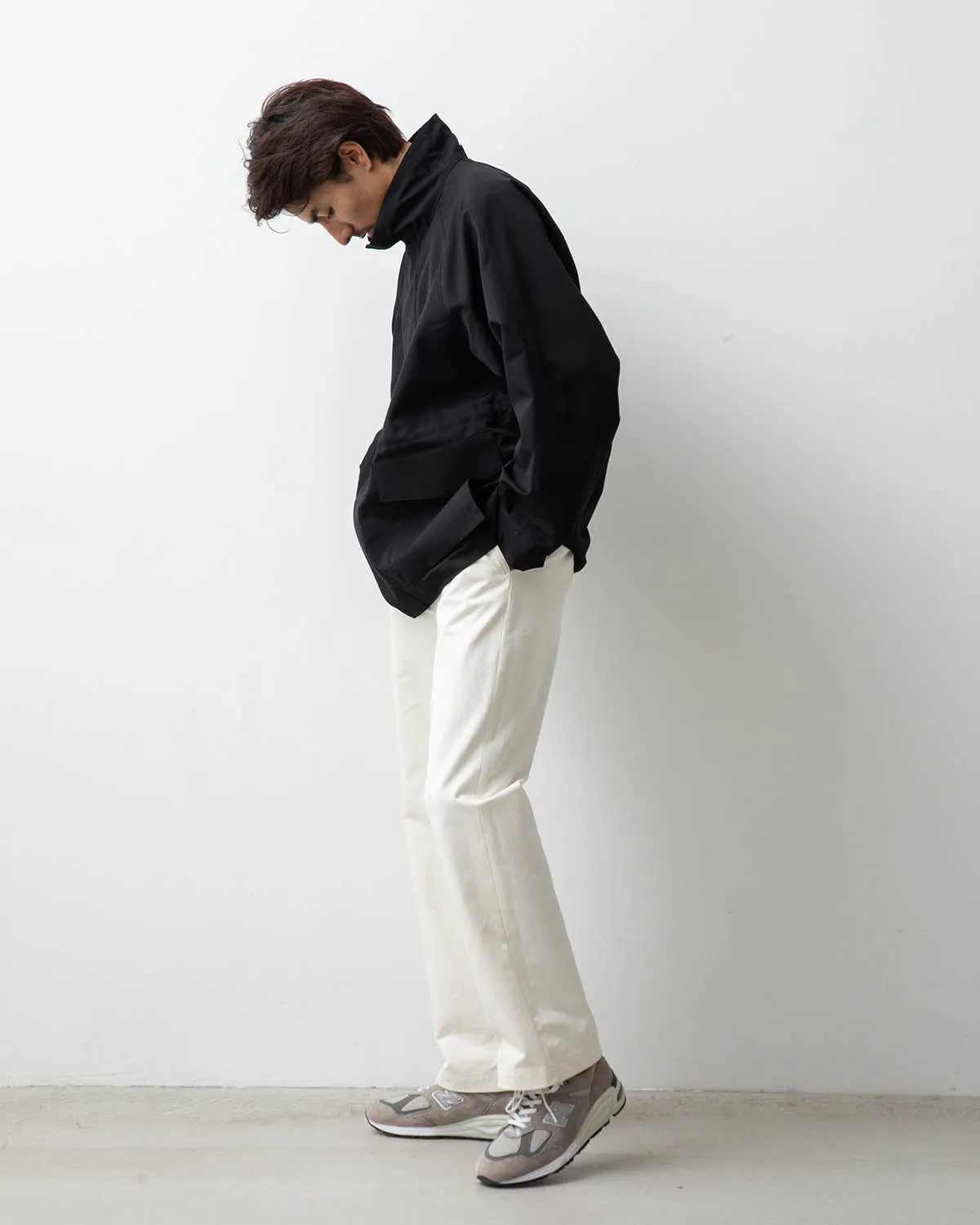 WASHED FINX CHINO BELTED PANTS